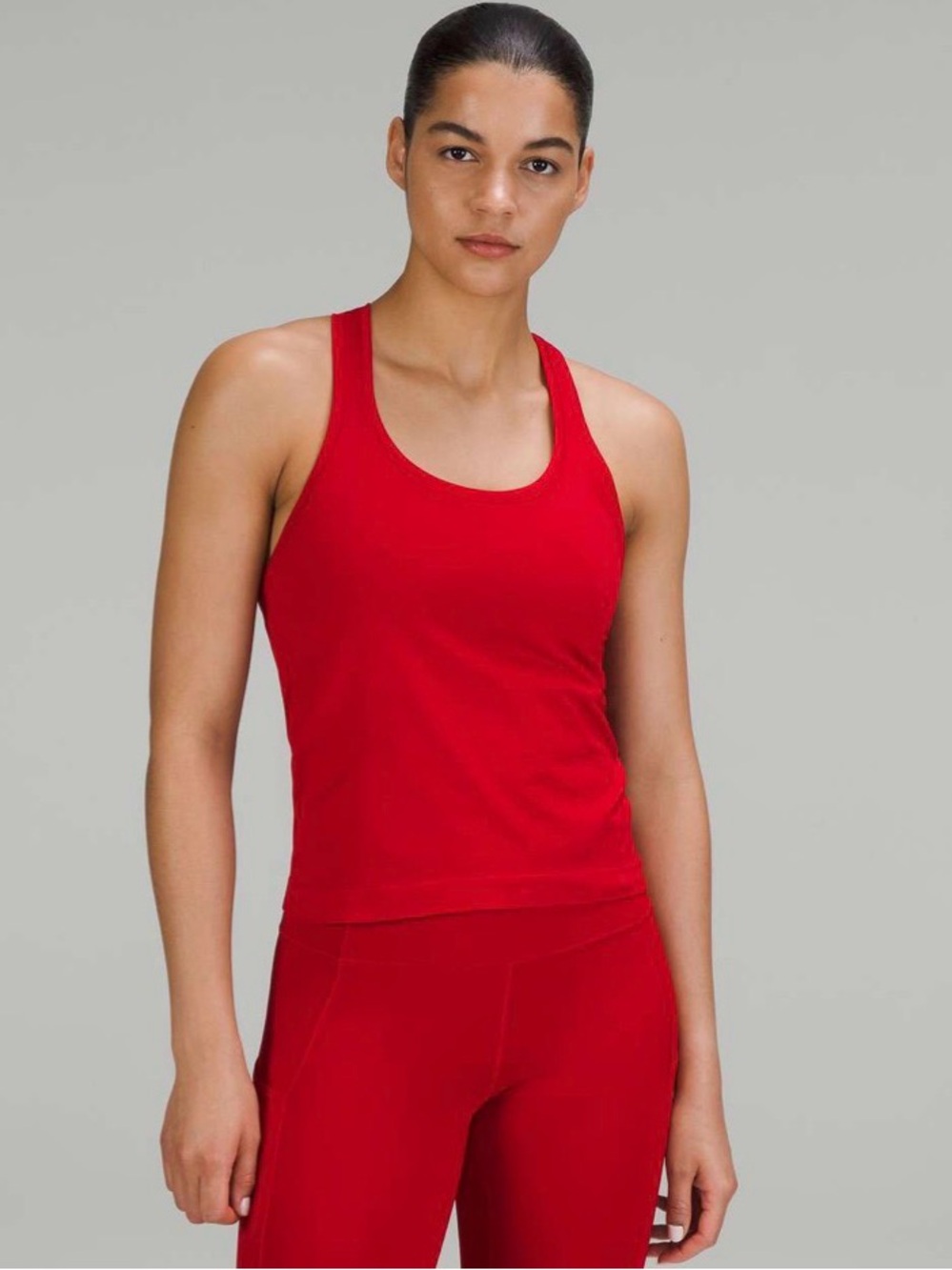 Lululemon Swiftly Tech Racerback Tank Top 2.0 *Race Length* in Dark Red Size 8